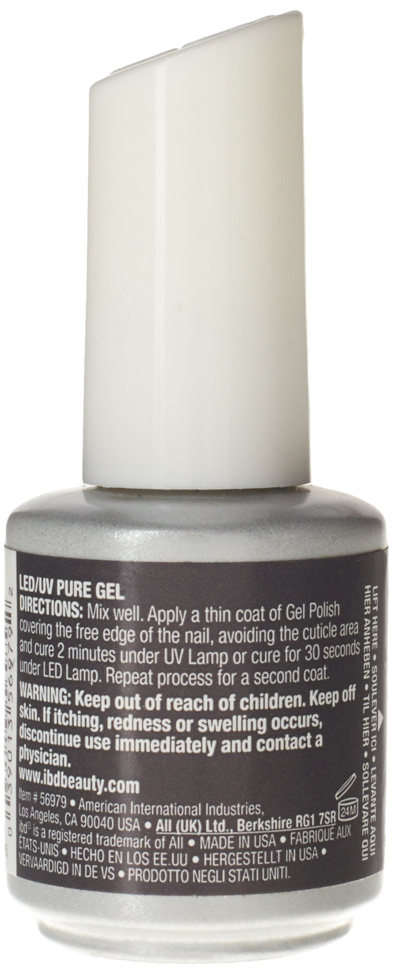 IBD Just Gel Soak Off Dark Gray Nail Polish, R U Sur-Real Beauty & Personal Care IBD