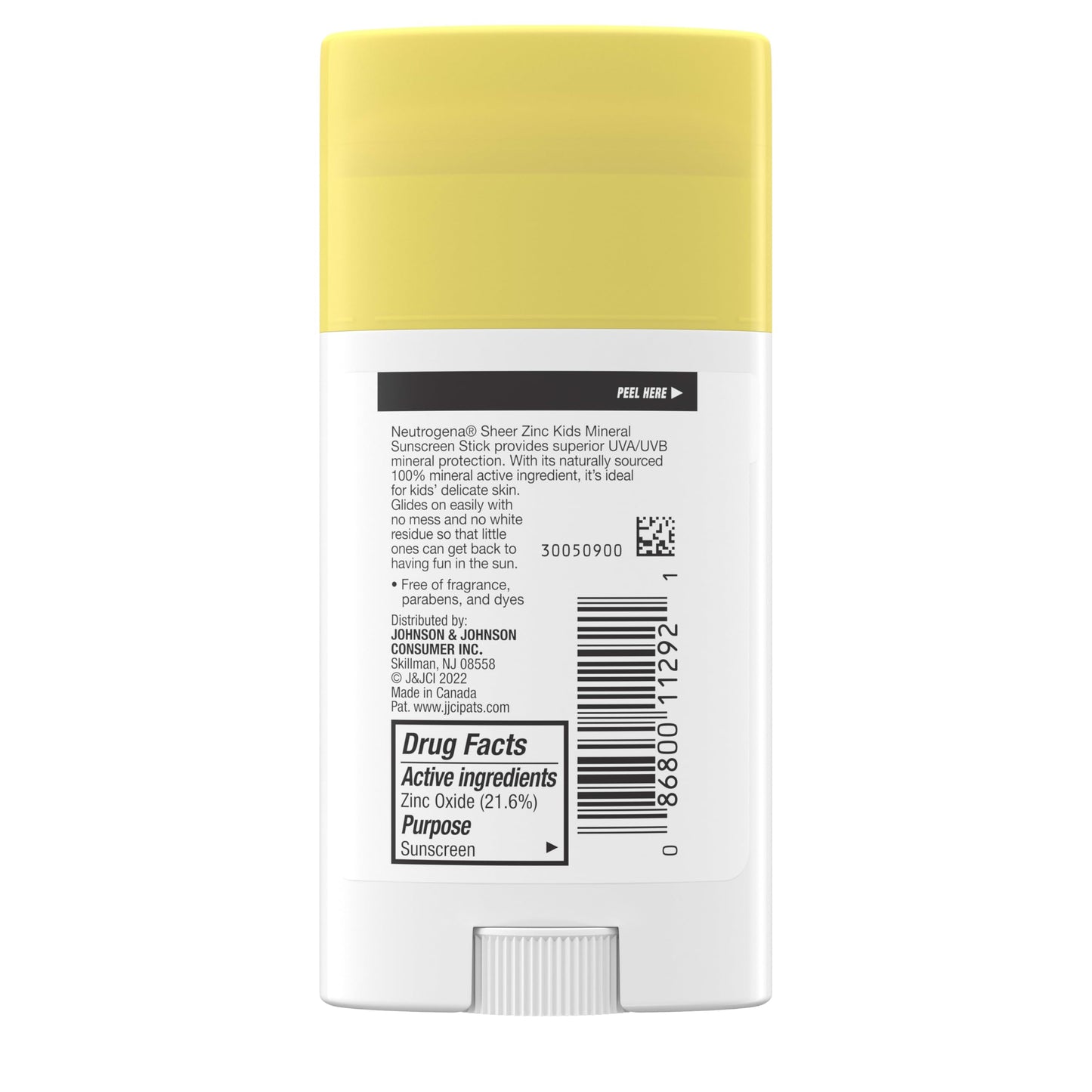 Neutrogena Sheer Zinc Oxide Kids Mineral Sunscreen Stick, Broad Spectrum SPF 50+ & UVA/UVB Protection & Water Resistant with Residue-Free, No-Mess