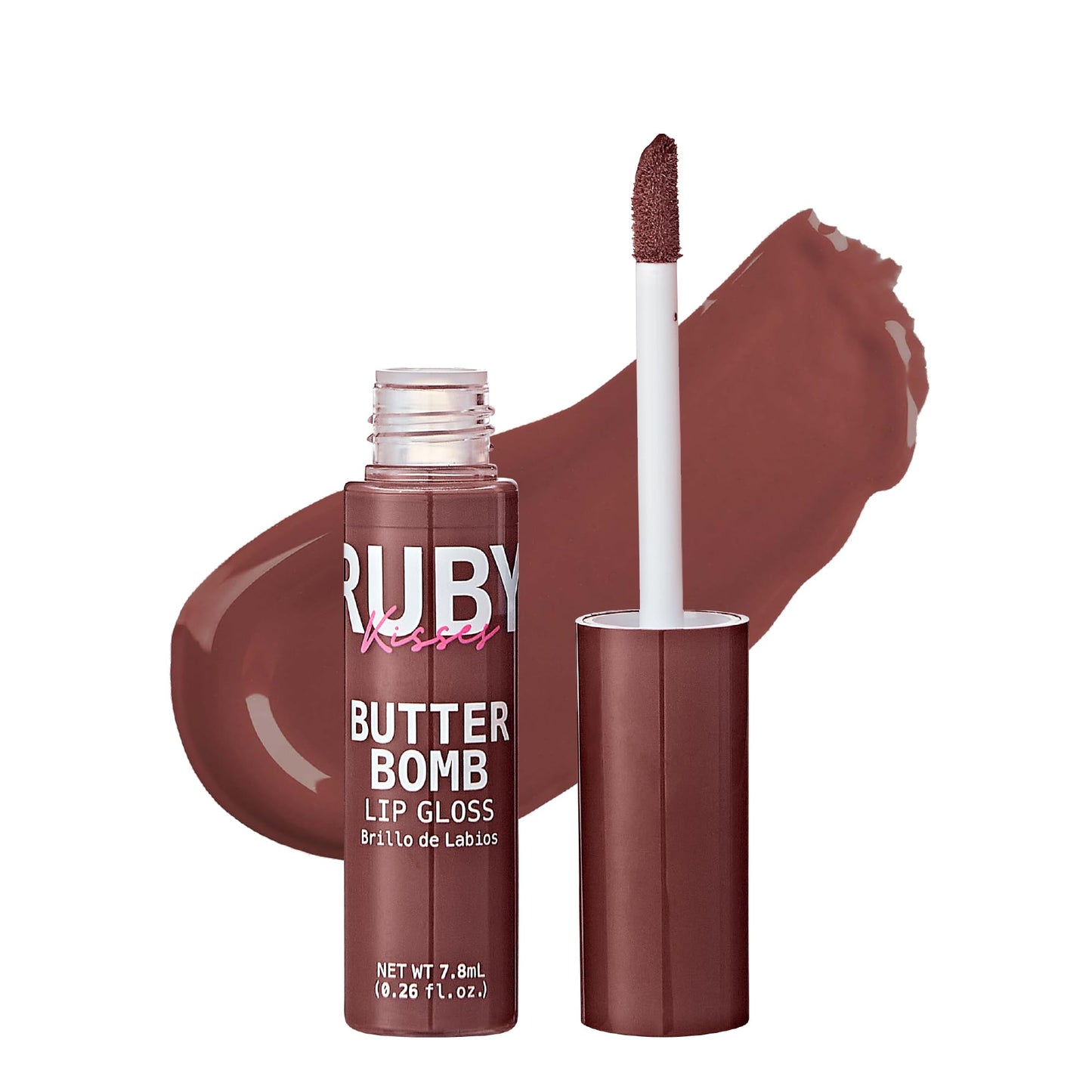 Ruby Kisses Butter Bomb Lip Gloss, High-Shine Non-Sticky Hydrating Plumping