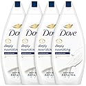 Dove Body Wash 4-Pack - Deeply Nourishing for Softer, Smoother Skin, 25.4 Oz Ea