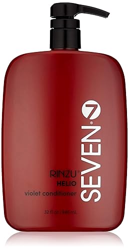 SEVEN Hair Care Rinzu Helio Violet Conditioner for Women & Men with Aragan Oil, Purple Conditioner for Blonde Hair & Brassiness, Sulfate + Paraben