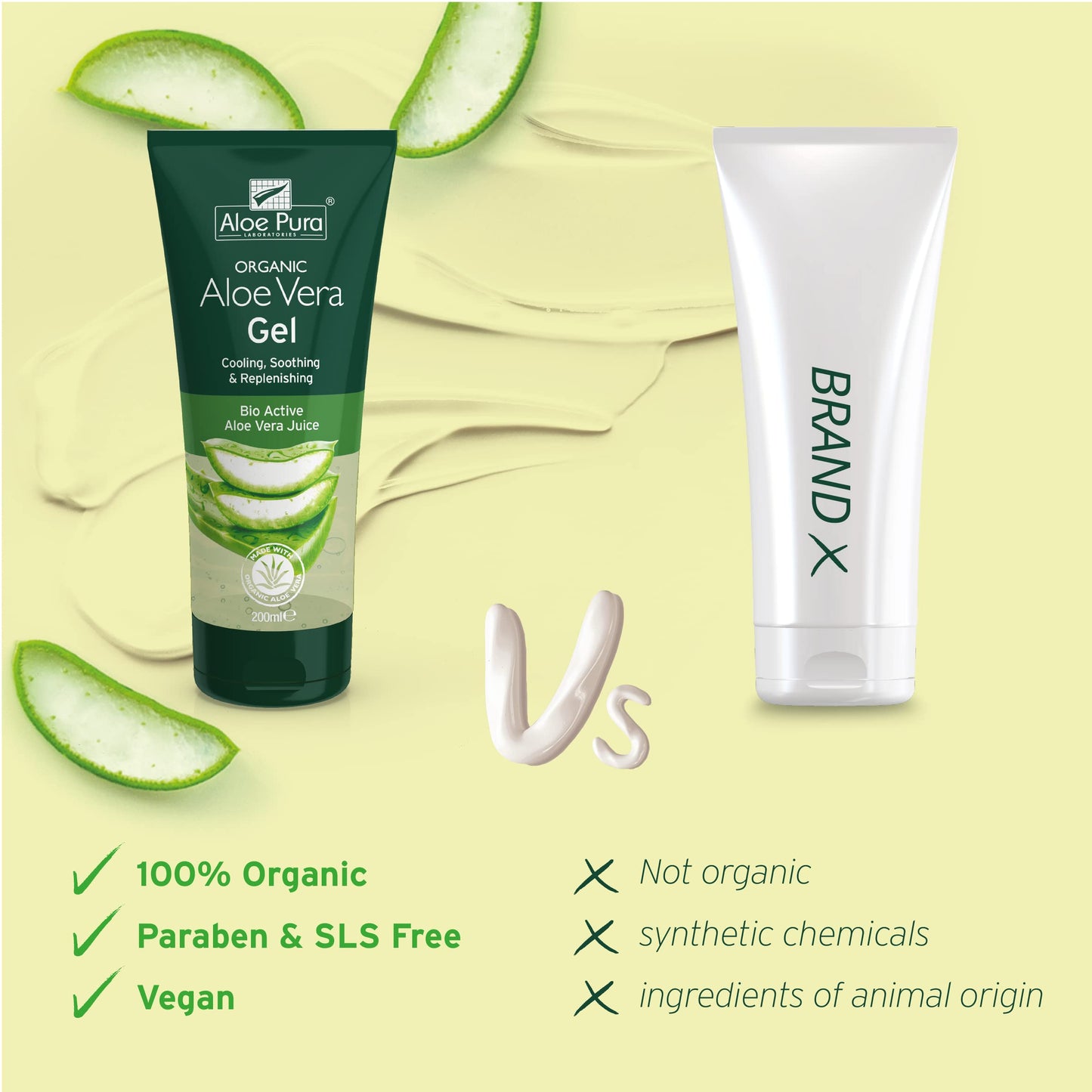 Aloe Pura Organic Aloe Vera Skin Gel 6.8 fl oz