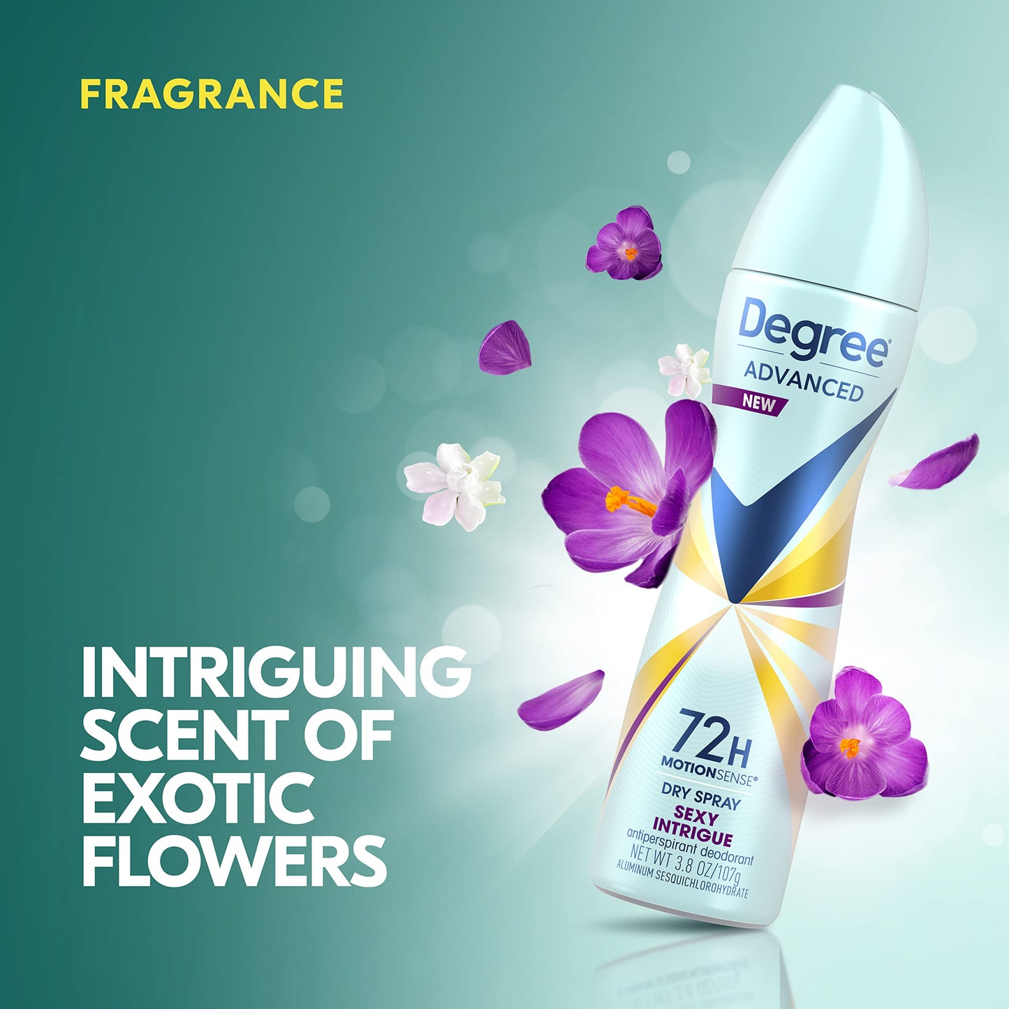 Degree Advanced Antiperspirant Deodorant Dry Spray 72-Hour Sweat and Odor Protection Sexy Intrigue Deodorant Spray For Women With MotionSense Beauty and Personal Care Degree