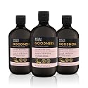 Baylis & Harding Goodness Rose & Geranium Natural Bath Soak 16.9 fl. oz (Pack of 3) - Biodegradable Formula - Vegan Friendly