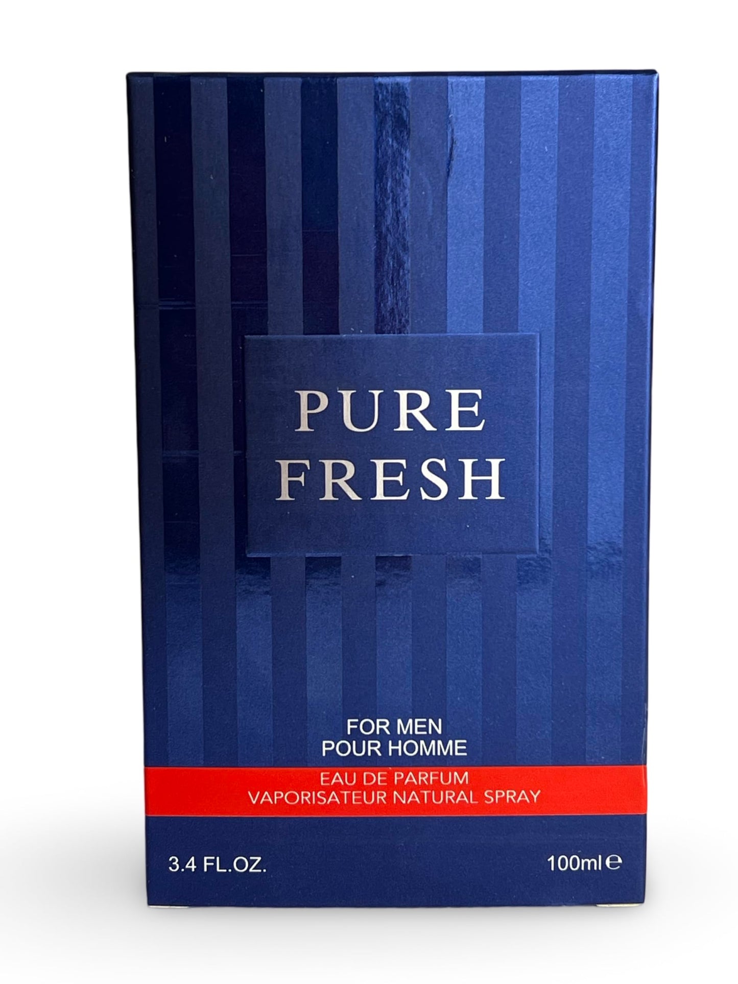 PURE FRESH Eau de Parfum for Men, 3.4 Fl Oz, Warm, Woody, Floral Scent