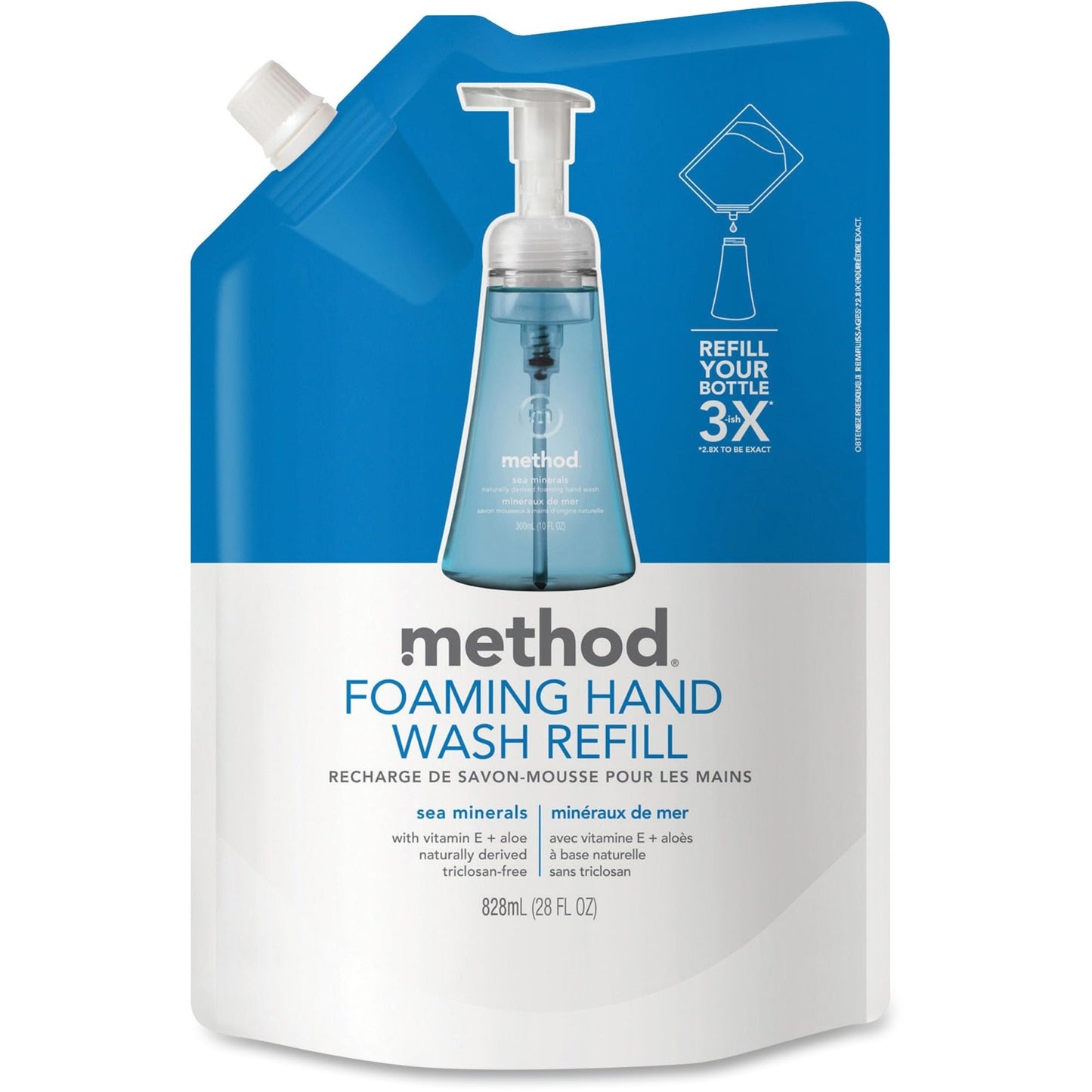 Method Foaming Hand Soap Refill, Sea Minerals, 28 Fl Oz (Pack of 1)