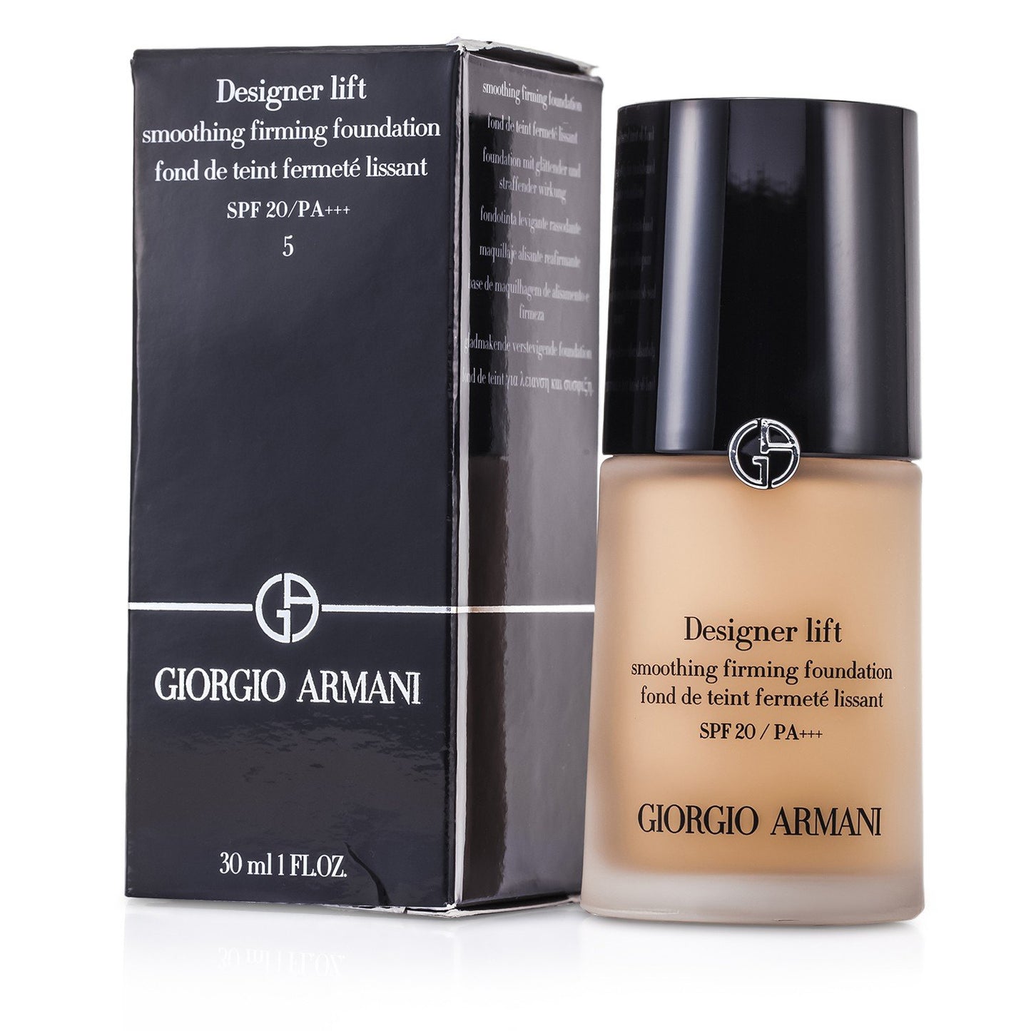 Giorgio Armani Designer Lift Smoothing Firming Foundation SPF 20, No. 5, 1 Ounce