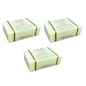 Grecian Goats Milk & Olive Oil Soap Bar 3-pack Island Citrus Scent: Handmade, All-Natural, Soap for Dry & Sensitive Skin, Anti-Aging, pH-Balanced
