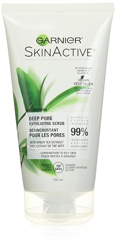 Garnier SkinActive Exfoliating Face Scrub with Green Tea, Oily Skin, 5 fl. oz.