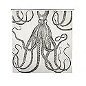 Thomas Paul Octopus Shower Curtain, Ink