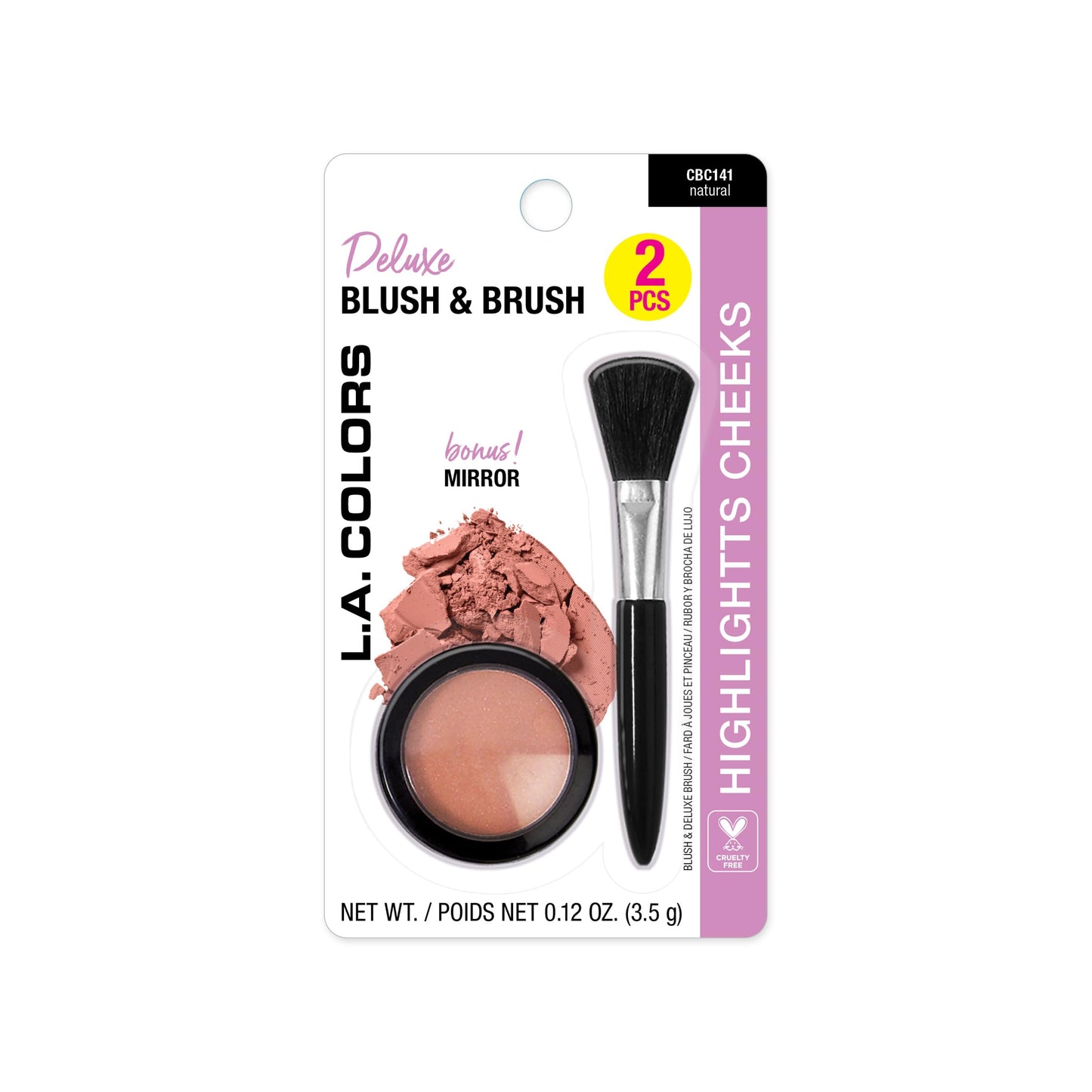 L.A. COLORS Blush Value Pack, Natural (Carded) CBC141A
