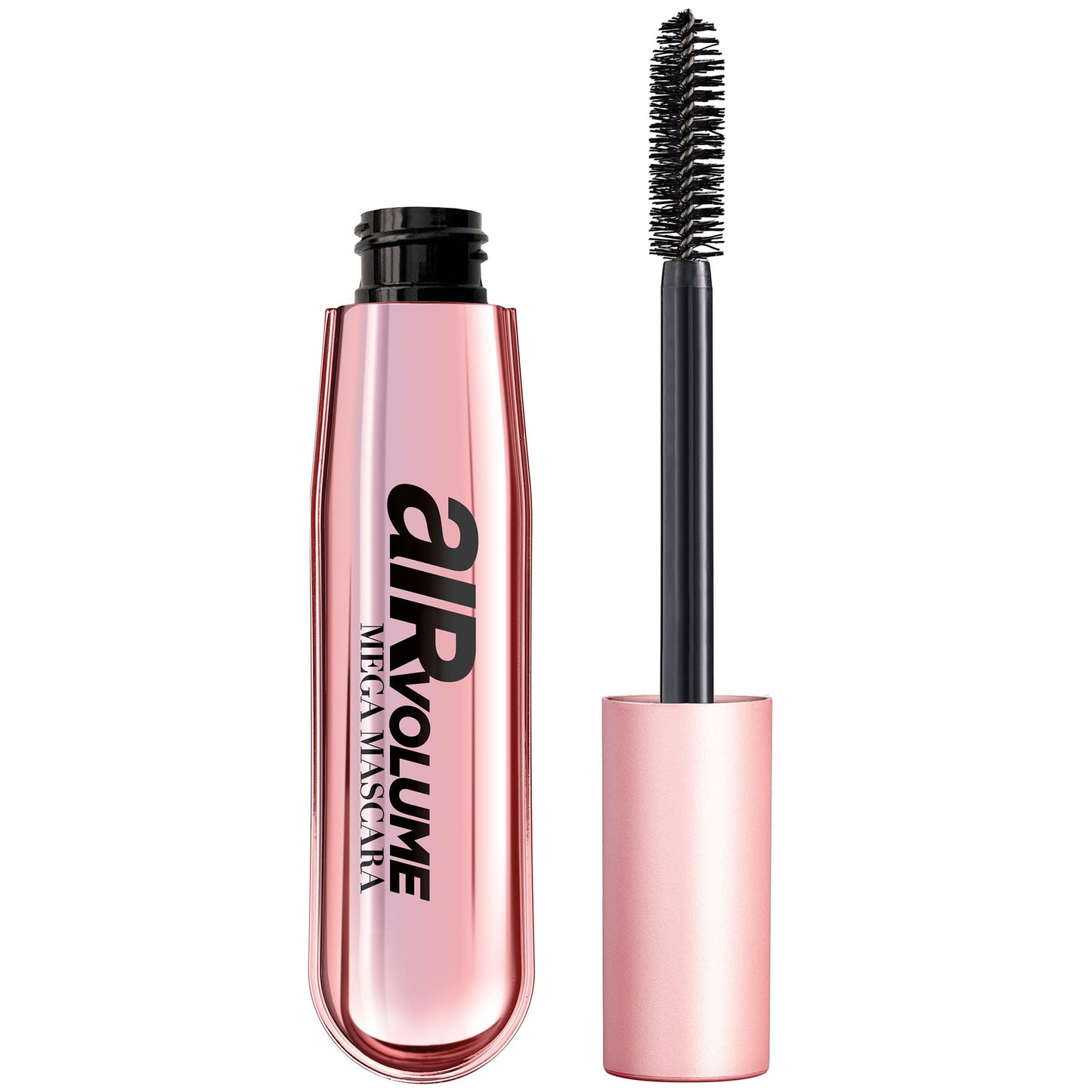 L'Oreal Paris Makeup Air Volume Mega Mascara, Lightweight & Long-lasting Volumizing Mascara for Voluminous Eyelashes, Washable Blackest Black, 0.3 Fl