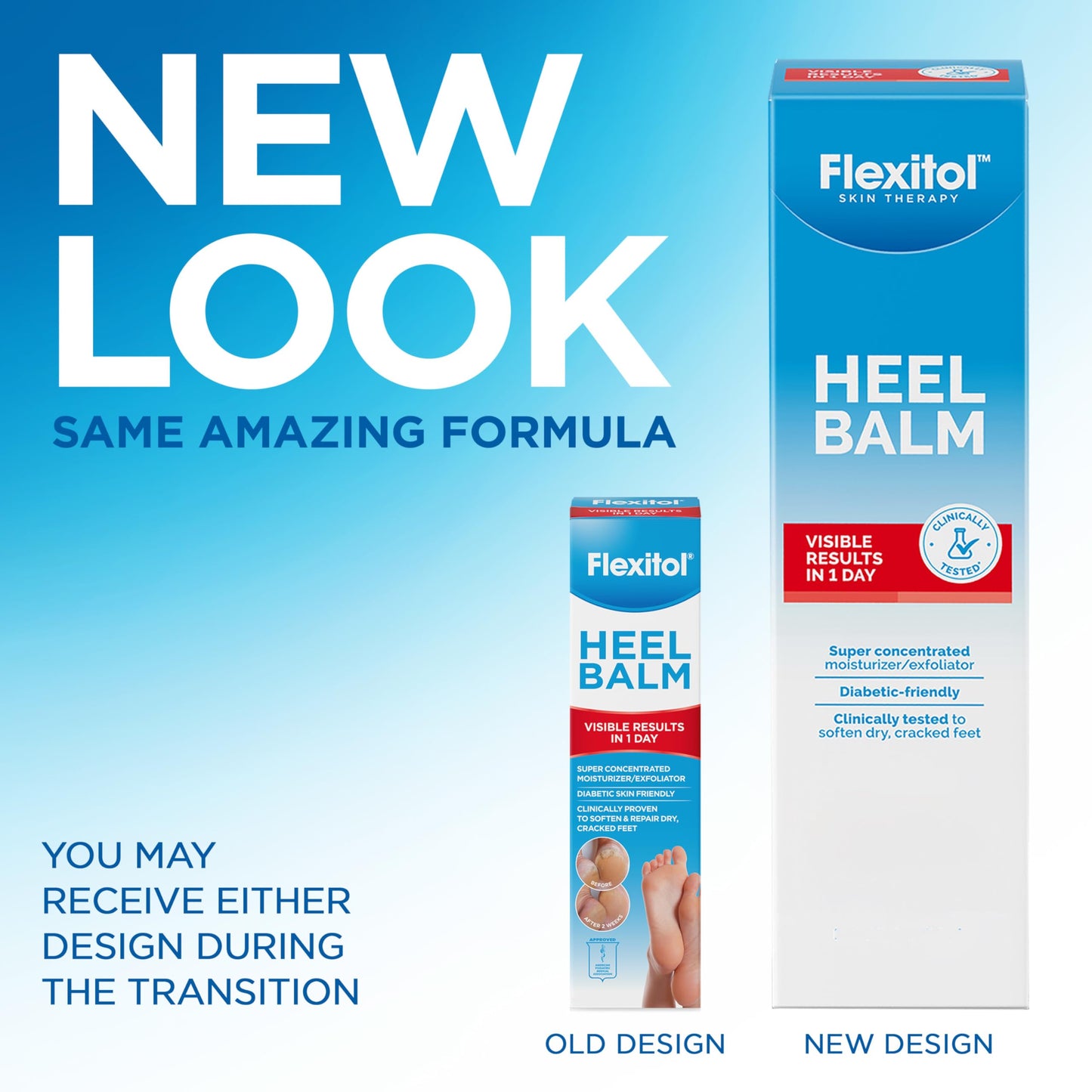 Flexitol Heel Balm, Rich Moisturizing & Exfoliating Foot Cream, Original Version, 4 Oz