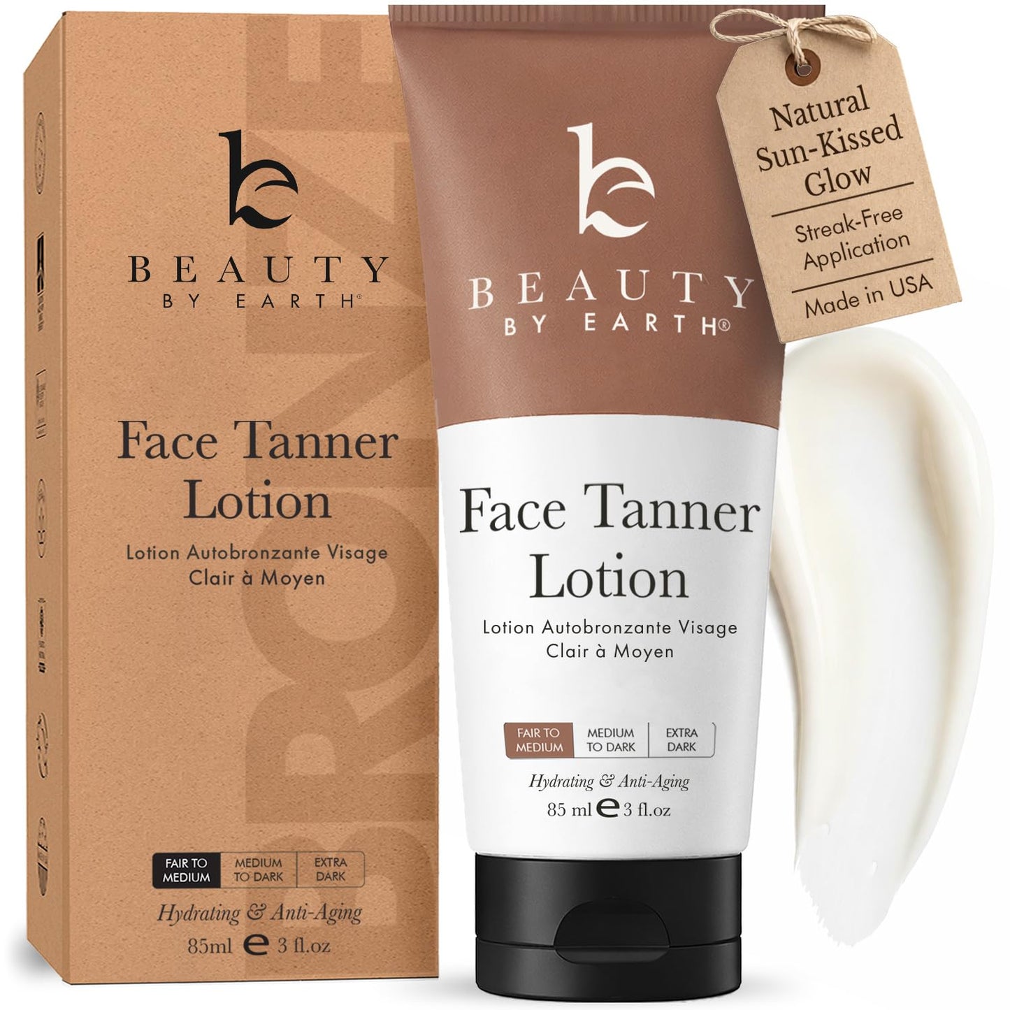 Face Tanner - USA Made with Natural & Organic Ingredients Beauty and Personal Care Beauty by Earth Default Title
