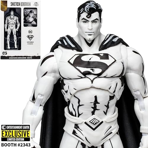 McFarlane Toys Superman DC Rebirth Sketch Edition SDCC 2023 Golden Label