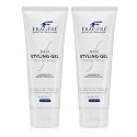FRAGFRE Men Hair Styling Gel Fragrance Free 8 oz (2-Pack Gift Set) - pH Balanced for Men with Sensitive Skin - Not Too Firm or Light - Just Normal