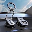 Coverado Magnetic Car Phone Holder, Vacuum Magnetic Phone Holder for Car, 360° Rotation Strong Magnet Car Phone Mount Dash Cell Phone Mount…