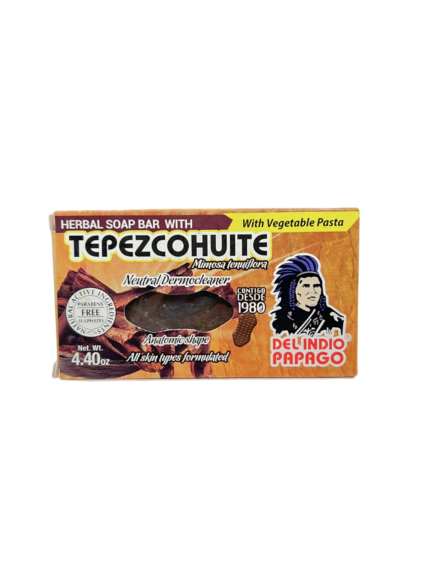 Del Indio Papago Anti Aging Combo Pack with Night Cream 2 oz, Day Cream 2 oz, and Tepezcohuite Natural Bar Soap - Skin Care Solution for All Types