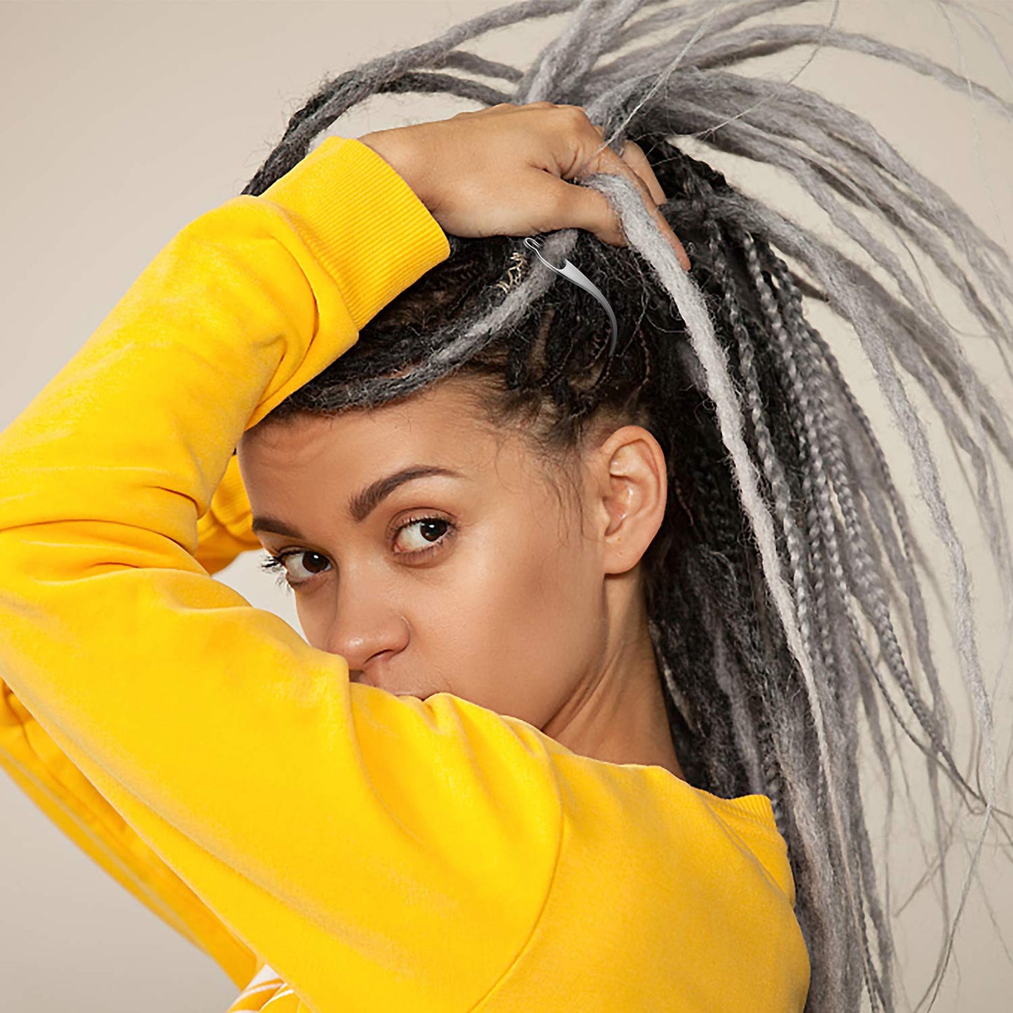 3 Interlocking Tools For Locs, Sisterlock and Dreadlocks Starter, Tightening Accessories For Small, Medium, or Large Dreads. Easy Locking Needle Hair
