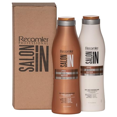 Recamier Saloon In Hydra Repair Shampoo & Conditioner Set Dry And Damaged Hair | SalonIn Cabello Secos Y Dañados Hidrata Nutre Y Repara