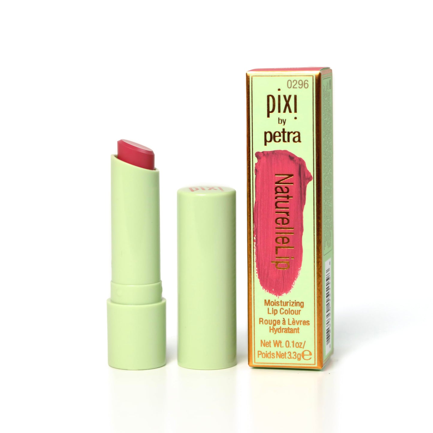 Pixi NaturelleLip | Hydrating Demi-Matte Lipstick with Sunflower Oil, Jojoba & Vitamin E | Natural Finish & Comfortable All-day Wear | Primrose | 0.1