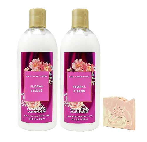 Bath & Body Works Floral Field - 2 Pack Moisturizing Conditioner with a Himalayan Salts Springs Sample Soap