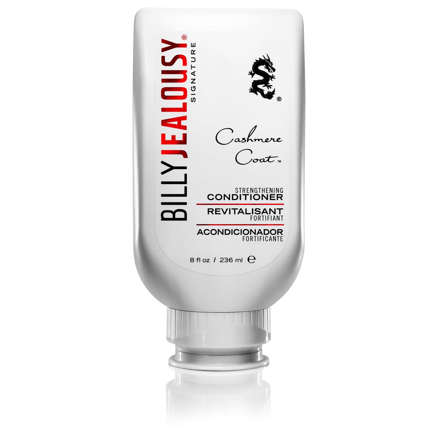 Billy Jealousy Cashmere Coat Hair Conditioner for Men, Strengthening & Hydrating Conditioner Infused with Peppermint, Lemon Fruit & Swertia Extract
