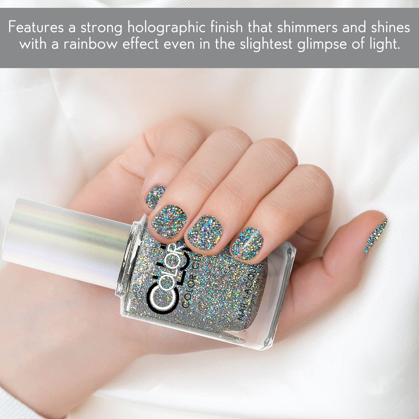 Color Club Break It Up Color Club Halo Hues Glitter Nail Lacquer .5 Fl Ounce - 15 Ml, 0.5 fluid_ounces Beauty & Personal Care Color Club