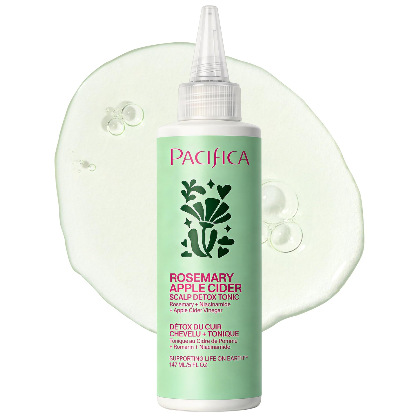 Pacifica Scalp Detox Tonic - Scalp Exfoliator with Glycolic & Salicylic Acid for Clarifying Build Up & Purifying - Infused with Rosemary to Support Beauty and Personal Care Pacifica