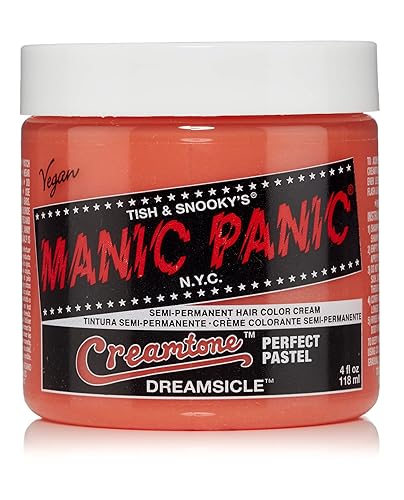 MANIC PANIC Creamtone Dreamsicle Semi Permanent Hair Color for Women & Men - Perfect Pastel Creamy Orange Hair Dye - Lasts 2-4 Weeks - Vegan