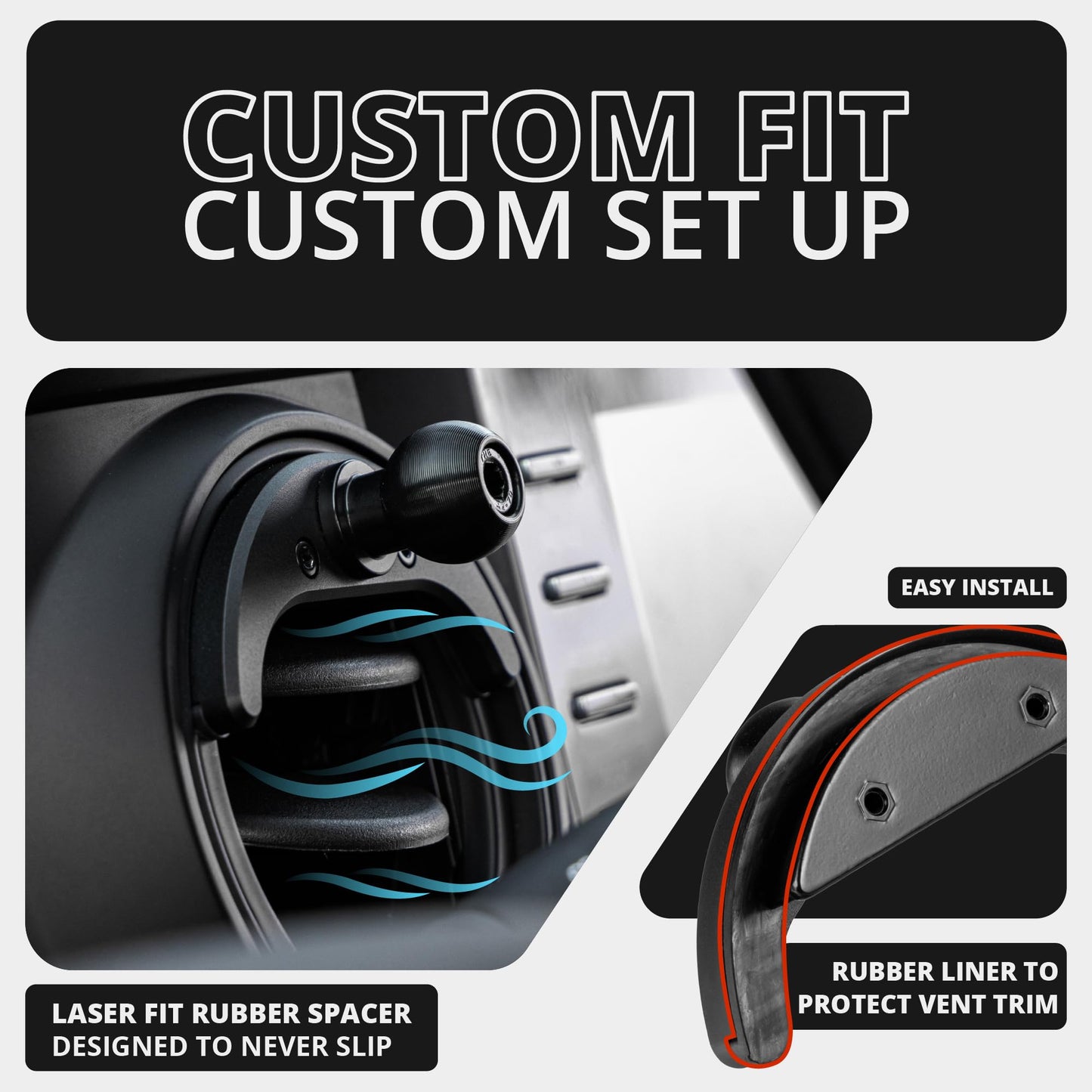 Tackform Link Vent Phone Mount Compatible with 2016-2023 Toyota Tacoma and 2014-2021 Toyota Tundra | Aluminum | Zero Slip, Anti-Scratch | Universal…