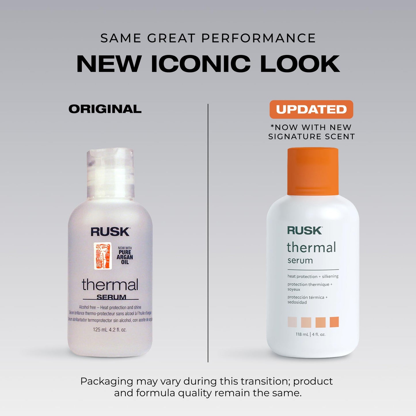 RUSK Thermal Serum - Heat Protectant Treatment for Frizz Control - Smoothing with Added Shine, Moisture & Cuticle Sealing - Lightweight Anti-Humidity