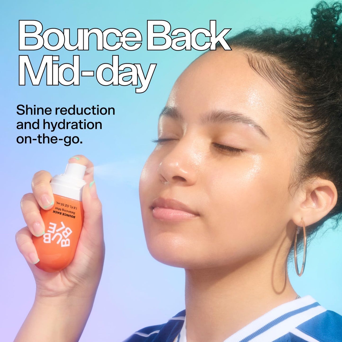 Bubble Skincare Bounce Back Hydrating Toner Spray - Balancing + Pore Minimizing Toner for Face - Made With Niacinamide + Willow Bark to Help Even