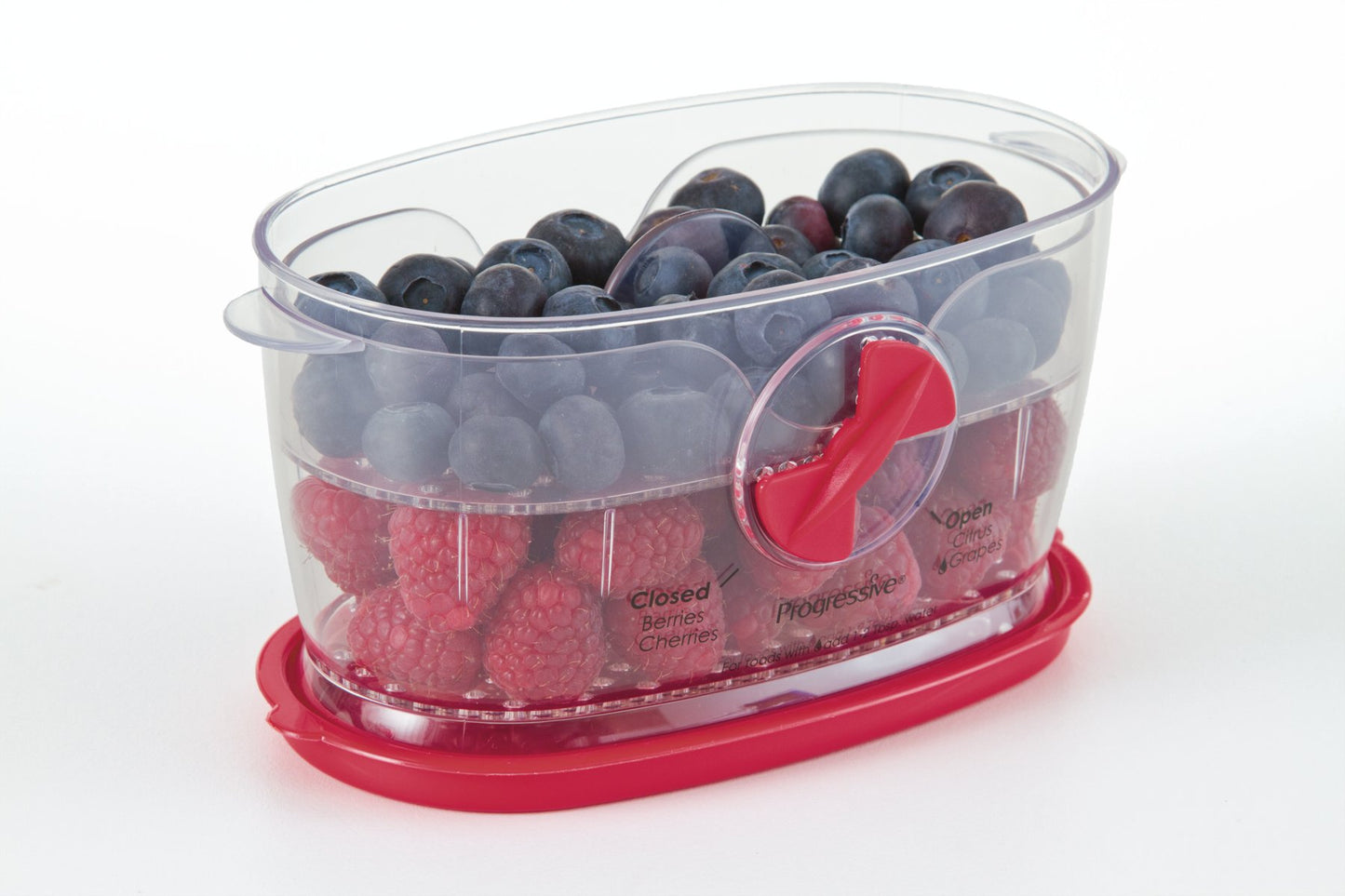 PrepWorks Berry Keeper, Red - Freshness-Enhancing Storage for Berries and Small Fruits