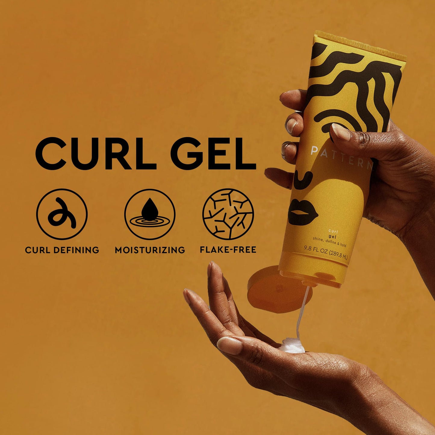 PATTERN Beauty by Tracee Ellis Ross Curl Gel 9.8 fl oz - Definition and Shine for Curlies, Coilies and Tight Textures