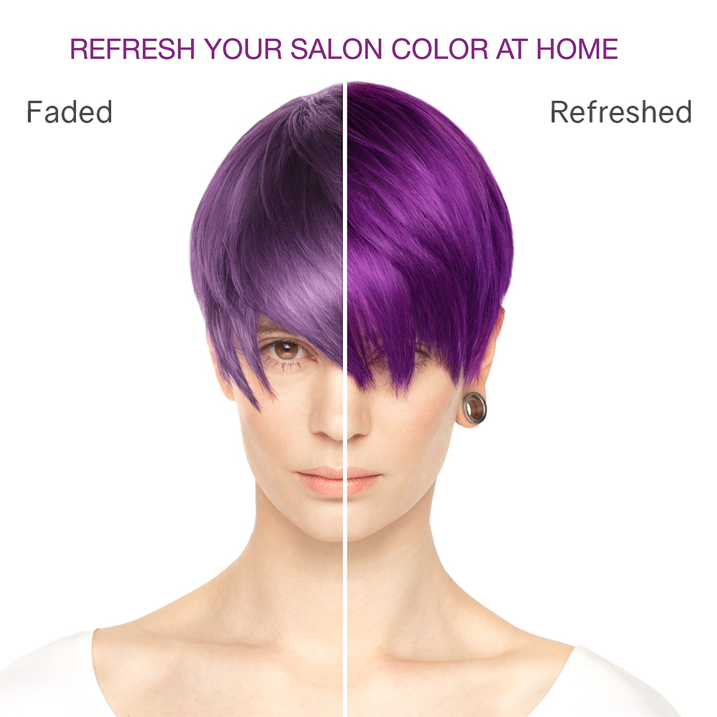 Celeb Luxury Viral Purple Colorwash, Color Depositing Shampoo with Bondfix Bond Rebuilder, Semi Permanent Hair Colour Glaze, Vegan Hair Dye, Maintains