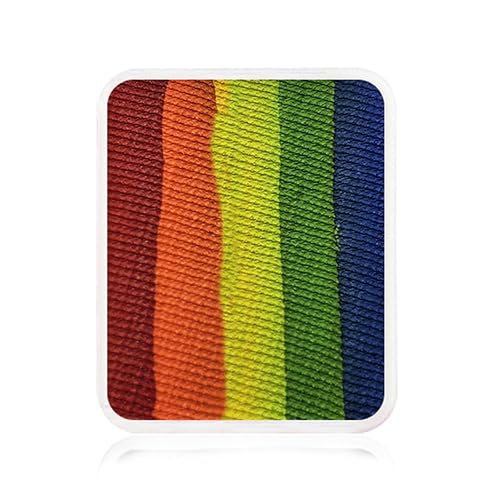 Kraze FX Face Paint Palette Refill - Really Rainbow Face Paint (6 gm) - Hypoallergenic, Non-Toxic, Water Activated Professional Face & Body Painting