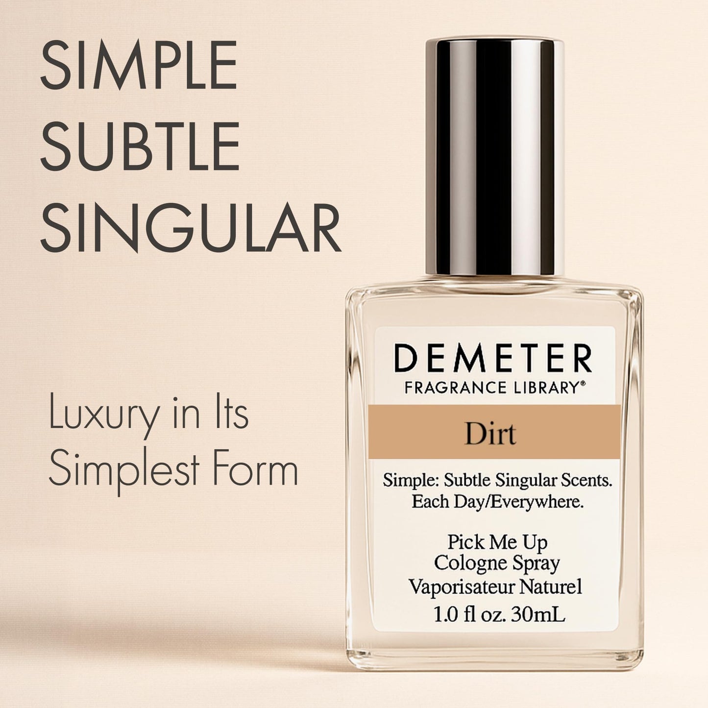 DEMETER Natural Perfume Spray Cologne for Women, Dirt, 1 oz