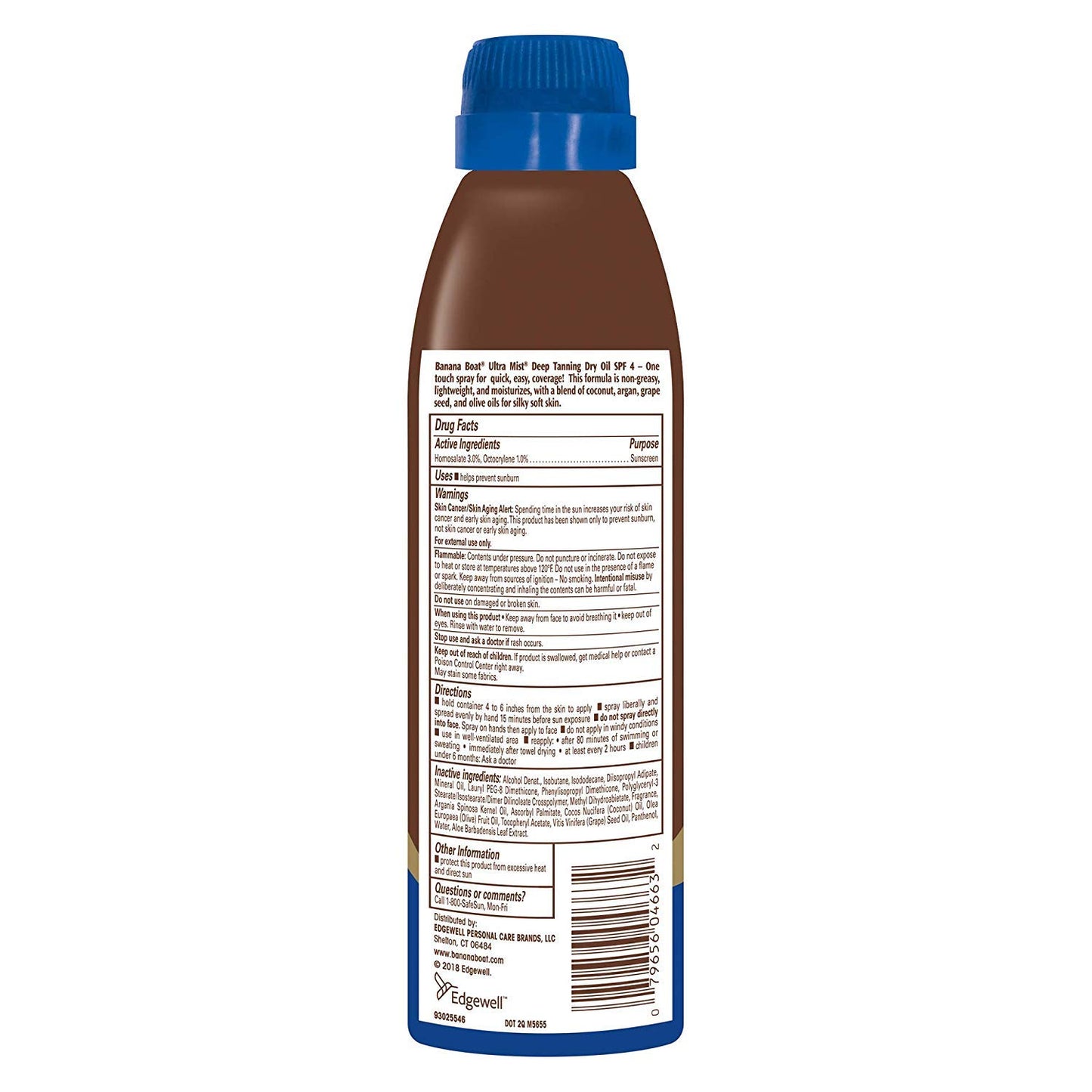 Banana Boat SPF 4 Ultra Mist Dark Tanning Spray