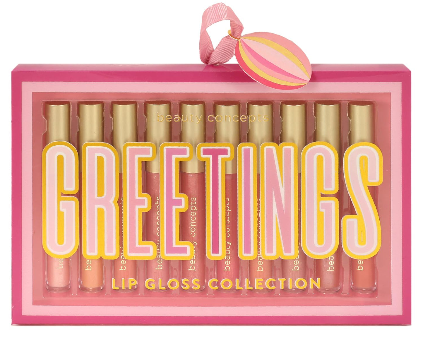 Beauty Concepts Lip Gloss Collection - Shimmering, Glossy Lip Makeup Set for a Radiant Finish, Pink Colors Collection