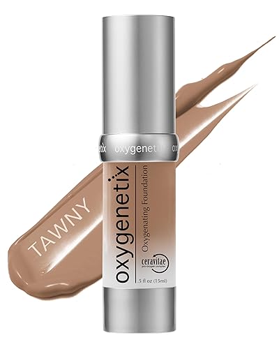 Oxygenetix Oxygenating Foundation - Tawny | Breathable Makeup for Face | Buildable Coverage with Weightless Feel | Longwear Foundation for Women |
