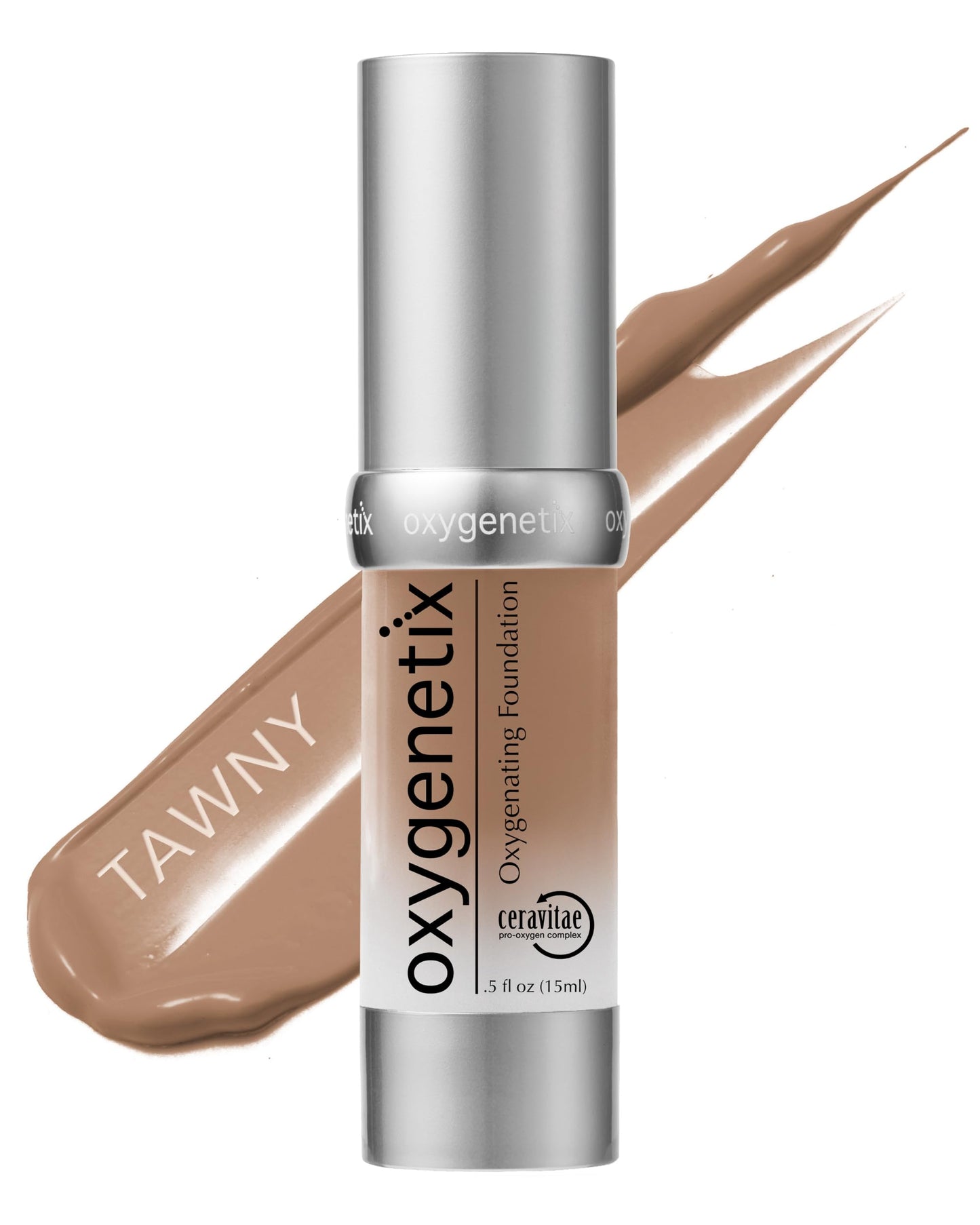 Oxygenetix Oxygenating Foundation - Tawny | Breathable Makeup for Face | Buildable Coverage with Weightless Feel | Longwear Foundation for Women |