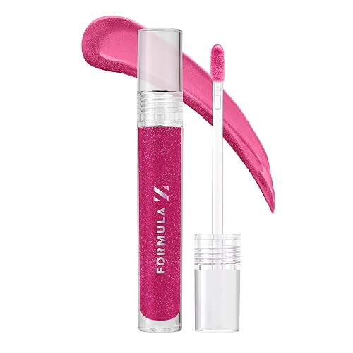Formula Z Luxe Diamond Gloss - Lip Gloss with Hyaluronic Z Technology - Non Sticky Lip Plumper - Long Lasting and Hydrating - Superstar - 0.13 oz