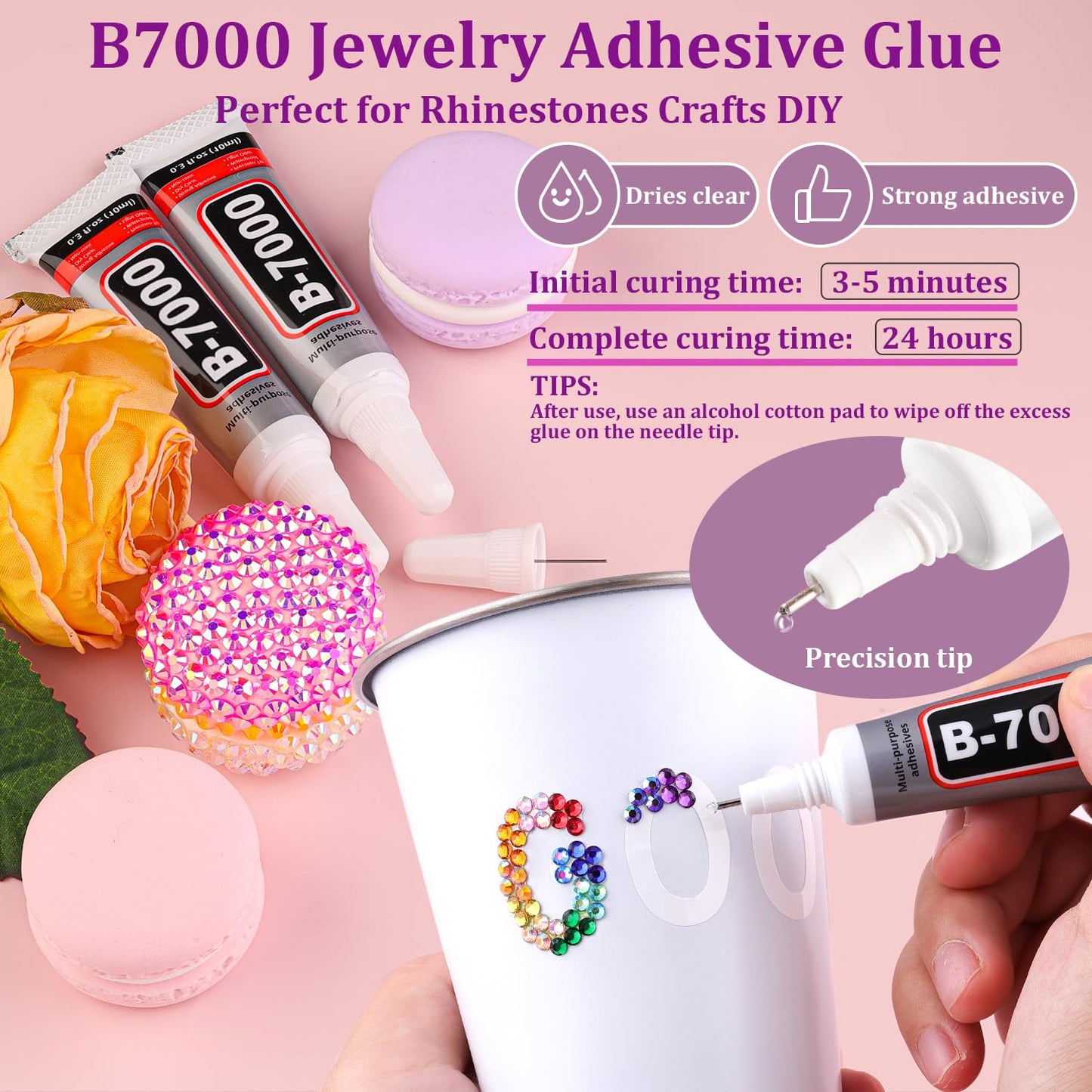 6600Pcs Resin Rhinestones with Tweezers for Crafting, Mixed-Color 5mm Non Hotfix Flatback Gems, Bedazzling Crystal for DIY Crafts Clothing Tumblers Beauty and Personal Care TINKRSTUFF