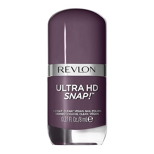 REVLON Ultra HD Snap Nail Color, Natural Rich Glossy Polish, 100% Vegan Formula, No Base or Top Coat Needed, 033 Grounded, 0.27 fl oz
