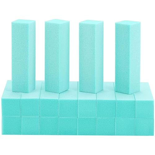 20 Pack Nail Buffers Blocks Sanding Buffing Nail Files Pedicure Manicure Tool 60/100 Grit ?Green