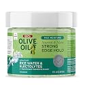 Olive Oil Max Moisture Nourish & Shine Strong Hold Edge Gel with Rice Water & Electrolytes 4 Oz