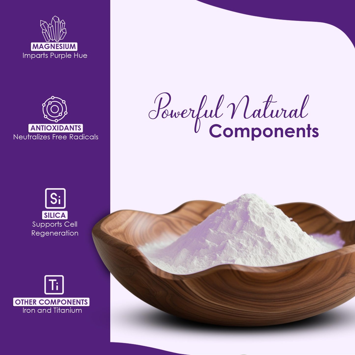 minature Brazilian Purple Clay |Mineral Rich for Detoxifying Skin | Deep Cleansing Face Mask | Ideal for Face Pack DIY Soap|227g(8 oz)