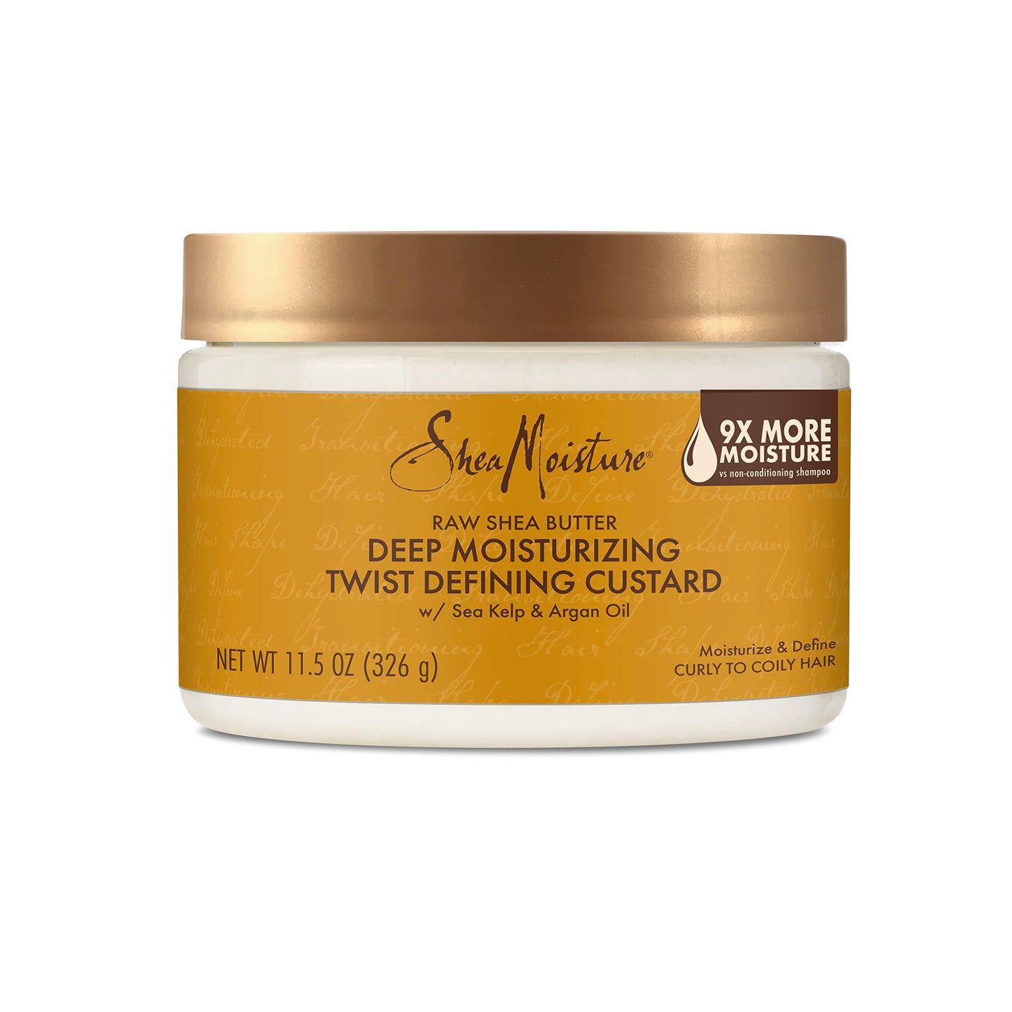 SheaMoisture Raw Shea Butter Deep Moisturizing Twist Defining Custard To Moisturize and Define Your Curls 11.5 oz