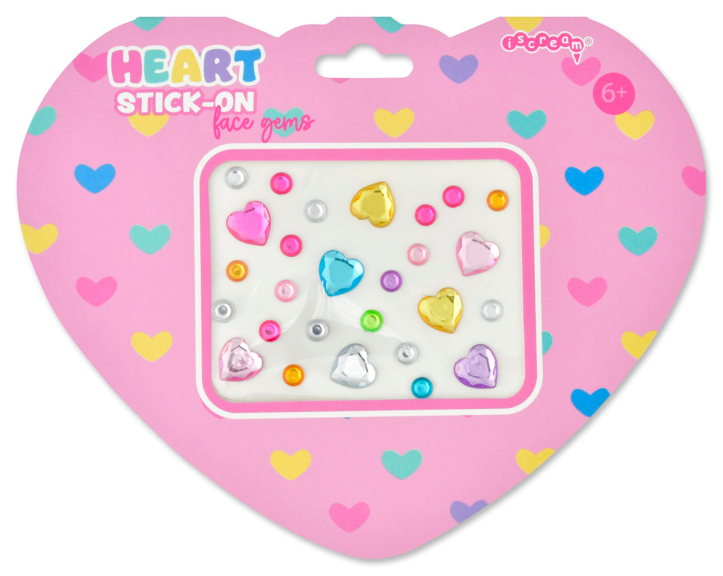 iscream Happy Heart 27 Piece Face and Body Gem Sticker Set